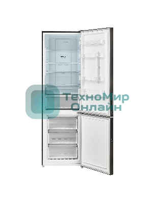 Холодильник Maunfeld MFF200NFSB10 Inverter черный двухкамерный 257/94л морозилка снизу, No Frost