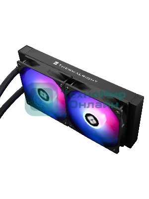 Система жидкостного охлаждения Thermalright Aqua Elite 240 V3 (240мм, Black, ARGB/ Fans: 2x120мм, 66.17CFM, 25.6dBA, 1500RPM/ Pump height 53mm, 23dBA, 3300RPM, Rad thickness 27mm/ S: 1700, 1200, 20XX, 115X, AM5, AM4)