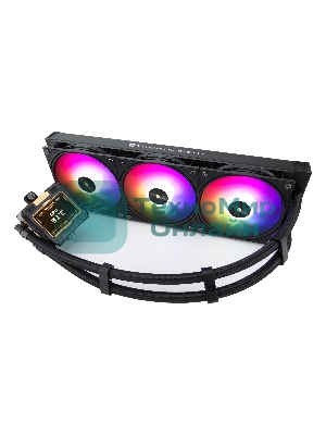 Система жидкостного охлаждения Thermalright Frozen Warframe 360 ARGB Soc-AM5/AM4/1200/1700/1851 черный 4-pin 29.8dB Al LCD Ret (F-WFRAME-360-BL-ARGB)