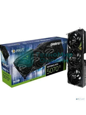 Видеокарта Palit PA-RTX 5070Ti GAMINGPRO-S 16Gb RTX 5070TI 16Gb 256bit GDDR7 2295/28000 HDMIx1 DPx3 HDCP Ret