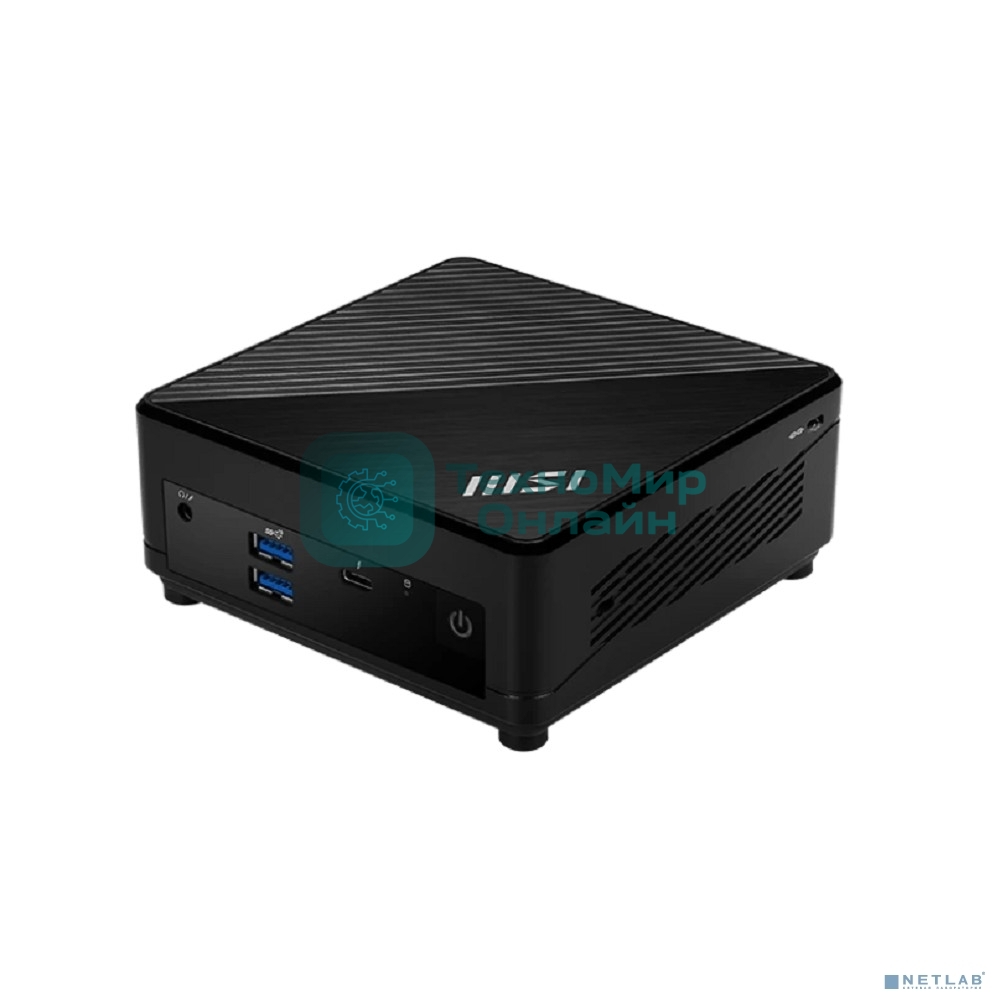 Неттоп MSI Cubi 5 1M-464BRU Core 3 100U (1.2) Graphics CR без ОС 2xGbitEth WiFi BT черный (936-B0A821-464)