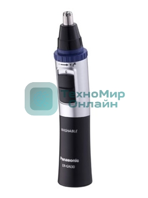 Триммер Panasonic ER-GN30-K черный/серебристый (насадок в компл:1шт)