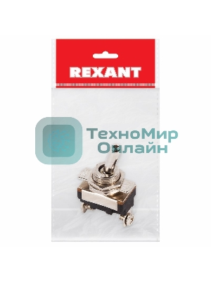 Тумблер Rexant 220V 10А (2c) ON-OFF однополюсныйMini (ASW-23) Индивидуальная упаковка 1 шт
