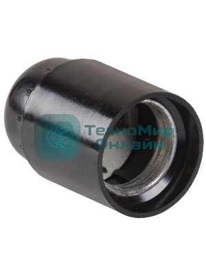 Патрон электрич. E27 Пкб27-04-К01 подвесной карболит. черный (инд. упак.) IEK EPK10-04-02-K01