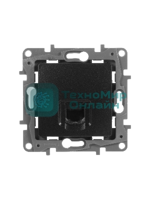 Розетка Legrand ETIKA RJ45 6 UTP антрацит 672653