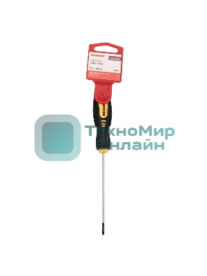 Отвертка крестовая Rexant PH 0х100 мм, двухкомпонентная рукоятка