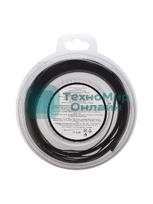 Трубка термоусаживаемая Rexant 8.0/4.0мм черный ролик 2.44м