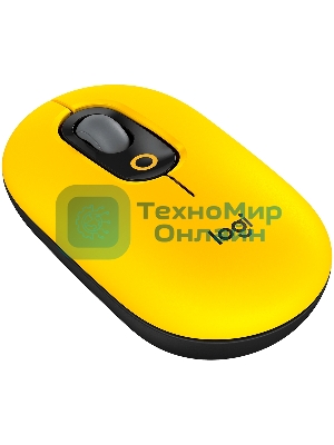 Мышь беспроводная Logitech POP Mouse желтый, 4000 dpi, Bluetooth, кнопки - 4