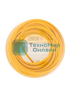 Леска для триммера Denzel круглая, 2,4мм х 15м, блистер