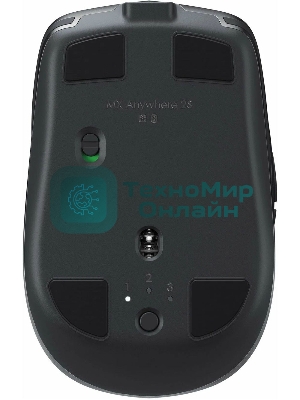 Мышь беспроводная Logitech MX Anywhere 2S графитовый, 4000 dpi, радиоканал, Bluetooth, USB, кнопки - 7