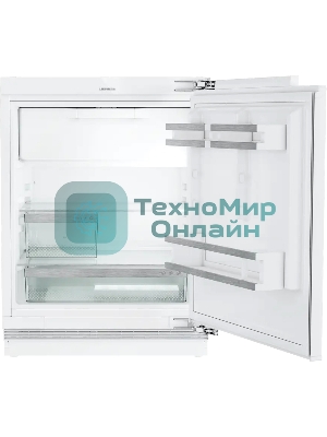 Встраиваемый холодильник Liebherr Pure, высота 82-88 см, door-on-door, с морозильным отделением, сенсорная электроника внутри камеры.