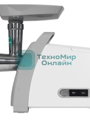 Мясорубка электрическая Bosch MFW 66020 белый/серый, 1800 Вт, 3.0 кг/мин, реверс, защита от перегрузки, насадки - 5