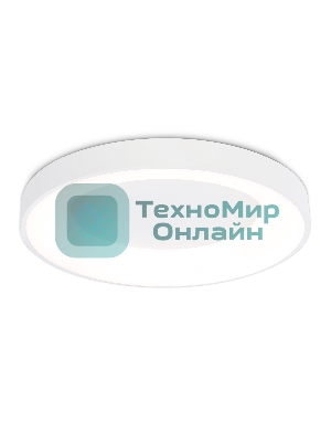 Потолочный светодиодный светильник Ambrella light FZ1401 WH белый IP20 48W 3000K-6500K D500*50 (ПДУ ИК)