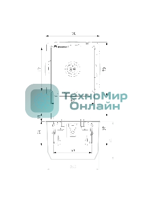 ТВ-розетка проходная (серебряный)