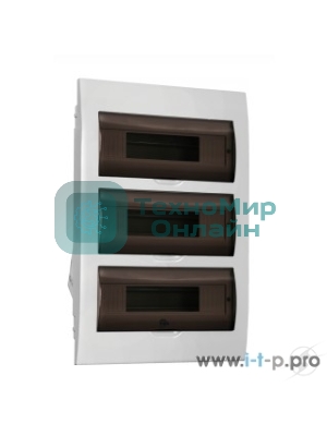 Щит распределительный IEK MKP12-V-36-40-05 ЩРВ-П-36 для установки модульных устройств встраиваемый 342мм 88мм 503мм 660B 36мод. пластик IP41 белый (упак.:1шт)