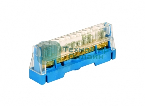 Клемма винт. п/п 11х5.3ммх1 зел. на DIN-рейку ДКС T1611