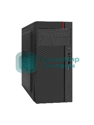 Компьютерный корпус Miditower ExeGate AA-440U-AA400 (ATX, AA400 8 см, 2*USB+1*USB 3.0, аудио, черный)