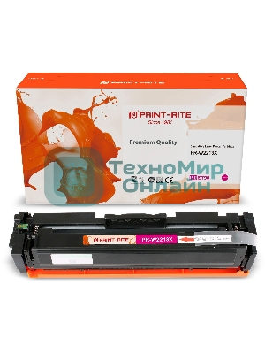 Картридж лазерный Print-Rite TFHBAZMPU1J PR-W2213X W2213X пурпурный (2450стр.) для HP M255/MFP M282/M283