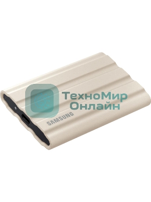 Внешний SSD Samsung T7 Shield, 1TB, USB 3.2 Gen 2 Type-C, R/W 1050/1000, бежевый