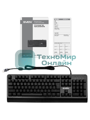 Клавиатура SVEN KB-G9700 проводная, USB Type-A, чёрный