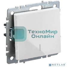 Выключатель 1-кл. с инд. IEK BRITE 10А ВС10-1-1-БрБ белый