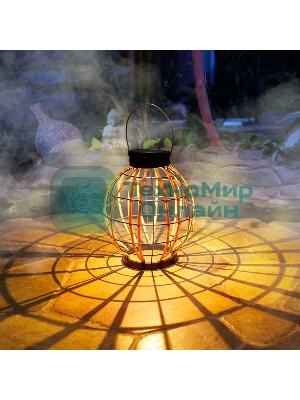 Светильник садовый Rexant Бамбук, 29,5 см, 3000К, встроенный аккумулятор, солнечная панель, коллекция Бали