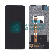 Дисплей (модуль) для OPPO A74 5G в сборе с тачскрином черный