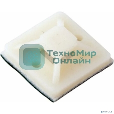 Площадка самоклеящаяся Rexant 20х20 мм белый (уп.10 шт)