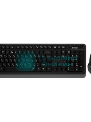 Комплект клавиатура+мышь A4Tech FStyler FG1035 беспроводной, USB, 2000 DPI, чёрный/серый