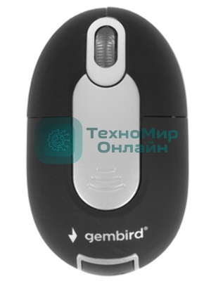Мышь беспроводная Gembird MUSW-600 черный, 1200 dpi, радиоканал, USB, кнопки - 3