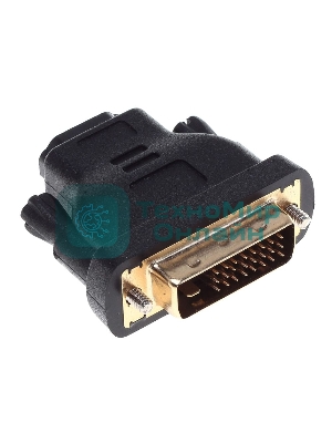 Адаптер Buro DVI-D(m)/HDMI (f) позолоченные контакты черный