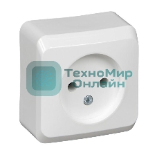 Розетка без заземления без шторок Systeme electric PA16-001B ЭТЮД О/У 16А 250B, белый,