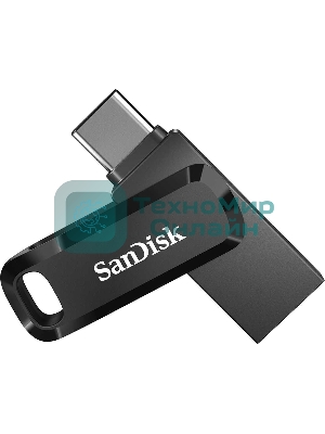 Флешка USB SanDisk DDC3 Ultra Dual Go (SDDDC3-064G-G46), 64Gb, USB 3.1/USB Type-C, R/W 150/30, черный