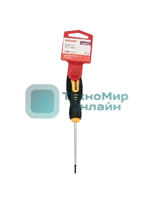 Отвертка крестовая Rexant PH 00х75 мм, двухкомпонентная рукоятка