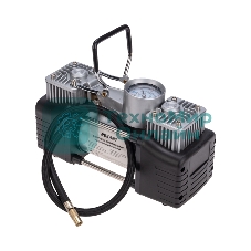 Компрессор поршневой автомобильный Rexant усиленный двухпоршневой (60л/мин, 10 АТМ)