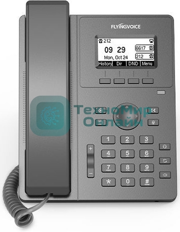 Телефон IP Flyingvoice P10P черный
