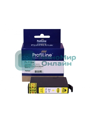 Картридж струйный ProfiLine PL-T1304 для принтеров Epson Stylus SX525WD/SX535WD/SX620/Office B42WD/BX525/BX535/BX625FWD/BX635FWD/BX925/BX935/WorkForce 525/630/3010/3520DWF/3530/3540/7015/7515/7525 с чернилами Yellow 10,1 мл