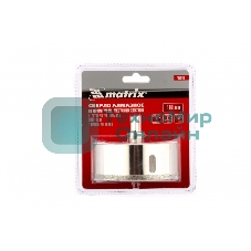 Сверло алмазное Matrix по керамограниту, 100 х 67 мм, 3-гранный хвостовик