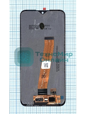Дисплей для Samsung Galaxy A01 SM-A015F (широкий разъем) черный
