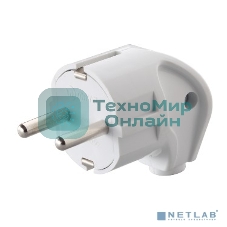 Вилка угловая с заземлением Makel белая