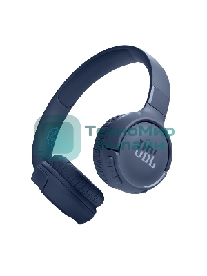 Беспроводные наушники JBL Tune 520BT синий, накладные, Bluetooth, быстрая зарядка