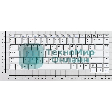 Клавиатура для ноутбука Samsung M50, серебристая