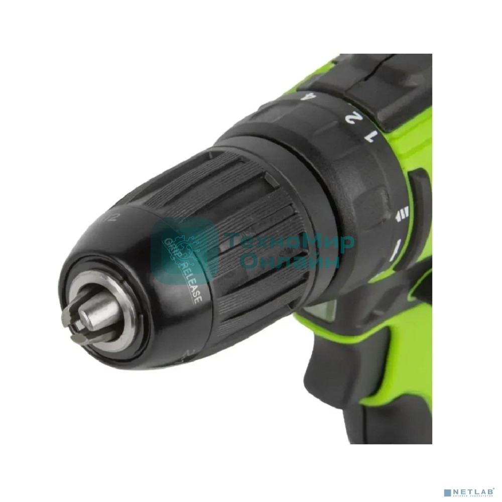 Дрель-шуруповерт Greenworks GD24DD35 аккумуляторная, 24V, б/щет, 29/35Нм,2х2Ач,ЗУ,кор [3704007CUC]