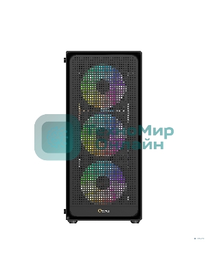 Компьютерный корпус Ocypus Gaммa C50 BK ARGb, MATX, USB 3.0*1+USB 2.0*2, FRONT 3x120мм ARGb, REAR 1x120мм ARGb