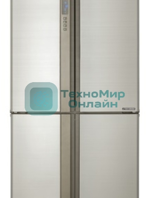 Холодильник Sharp SJ-EX98FBE бежевый трехкамерный 394/211 л морозилка снизу, No Frost, Side by Side