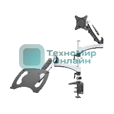 Кронштейн для монитора/ноутбука Cactus CS-VM-LH08-AL серебряный 13