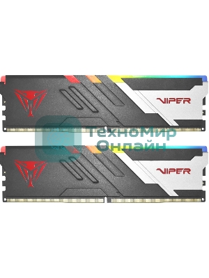 Оперативная память Patriot Viper Venom, DDR5, 32GB (2x16GB), 6800MHz, CL34, DIMM, с радиаторами, RGB, черный