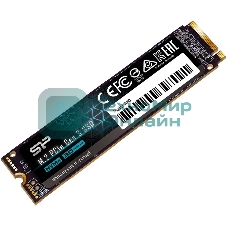 Накопитель SSD Silicon Power P34A60, 2Tb, PCIe 3.0 x4, M.2 2280, NVMe, R/W 2200/1600