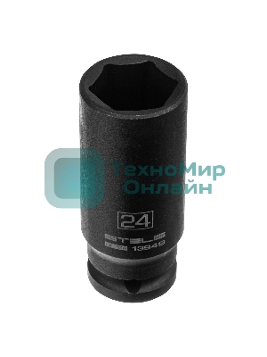 Набор ударных глубоких шестигранных торцевых головок Stels 1/2