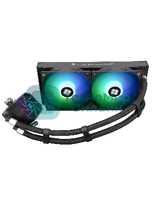 Система жидкостного охлаждения Thermalright Aqua Elite 240 V3 (240мм, Black, ARGB/ Fans: 2x120мм, 66.17CFM, 25.6dBA, 1500RPM/ Pump height 53mm, 23dBA, 3300RPM, Rad thickness 27mm/ S: 1700, 1200, 20XX, 115X, AM5, AM4)